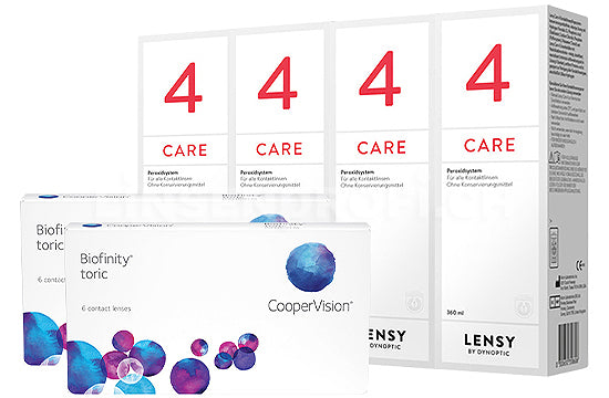 Biofinity Toric & Lensy Care 4, Halbjahres-Sparpaket