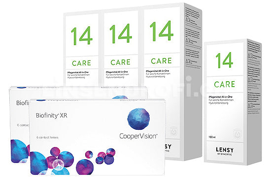 Biofinity XR & Lensy Care 14, Halbjahres-Sparpaket