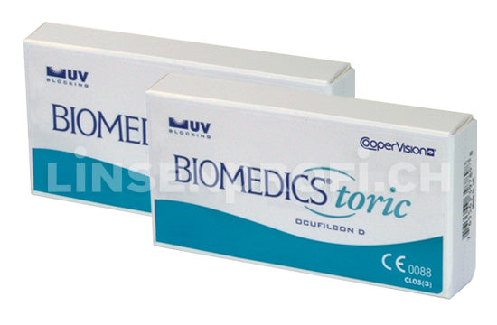 Biomedics Toric UV (2x6 Stück), SPARPAKET 6 Monate