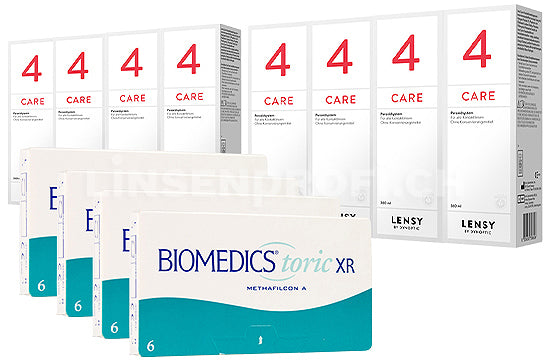 Biomedics Toric XR & Lensy Care 4, Jahres-Sparpaket