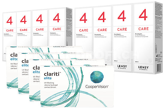 clariti elite & Lensy Care 4, Jahres-Sparpaket