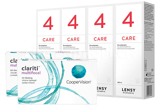 clariti multifocal & Lensy Care 4, Halbjahres-Sparpaket