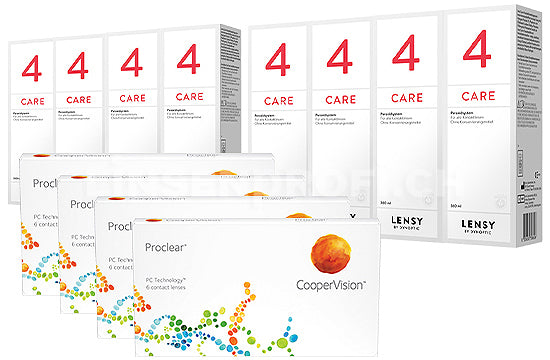 Proclear & Lensy Care 4, Jahres-Sparpaket