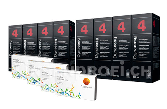 Proclear Multifocal Toric & Lensy Care 4, Jahres-Sparpaket