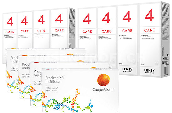 Proclear Multifocal XR & Lensy Care 4, Jahres-Sparpaket