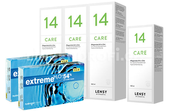 Extreme H2O 54% & Lensy Care 14, Halbjahres-Sparpaket