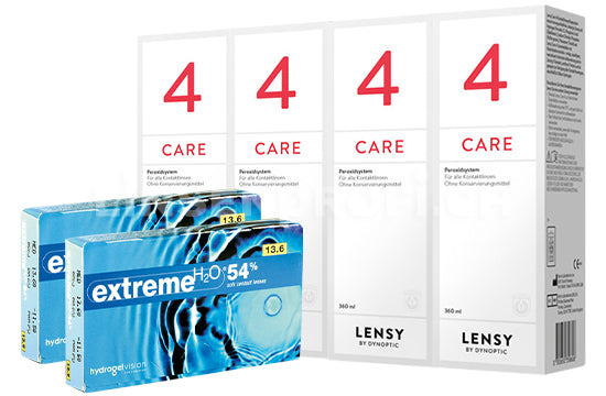 Extreme H2O 54% & Lensy Care 4, Halbjahres-Sparpaket