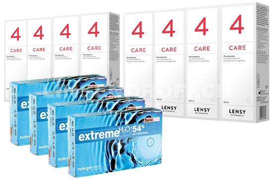 Extreme H2O 59 Thin & Lensy Care 4, Jahres-Sparpaket