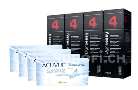 Acuvue Oasys & Lensy Care 4, Halbjahres-Sparpaket