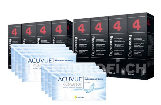 Acuvue Oasys & Lensy Care 4, Jahres-Sparpaket