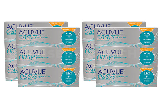 Acuvue Oasys 1-Day with HydraLuxe for Astigmatism (2x180 Stück), SPARPAKET 6 Monate