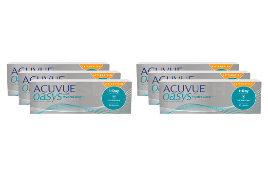 Acuvue Oasys 1-Day with HydraLuxe for Astigmatism (2x90 Stück), SPARPAKET 3 Monate