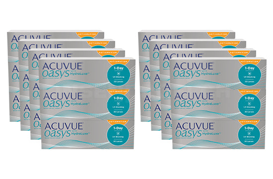Acuvue Oasys 1-Day with HydraLuxe for Astigmatism (2x360 Stück), SPARPAKET 12 Monate