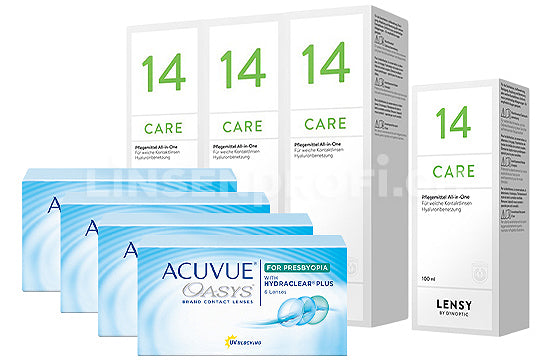 Acuvue Oasys for Presbyopia & Lensy Care 14, Halbjahres-Sparpaket