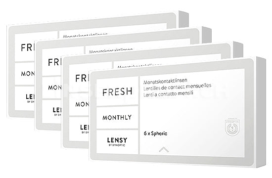 Lensy Monthly Fresh Spheric (4x6 Stück), SPARPAKET 12 Monate