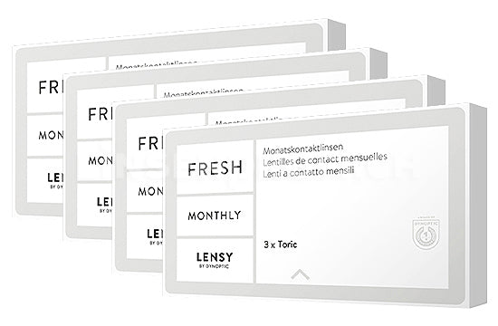 Lensy Monthly Fresh Toric (2x6 Stück), SPARPAKET 6 Monate