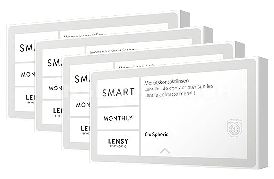 Lensy Monthly Smart Spheric (4x6 Stück), SPARPAKET 12 Monate