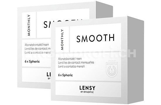 Lensy Monthly Smooth Spheric (2x6 Stück), SPARPAKET 6 Monate
