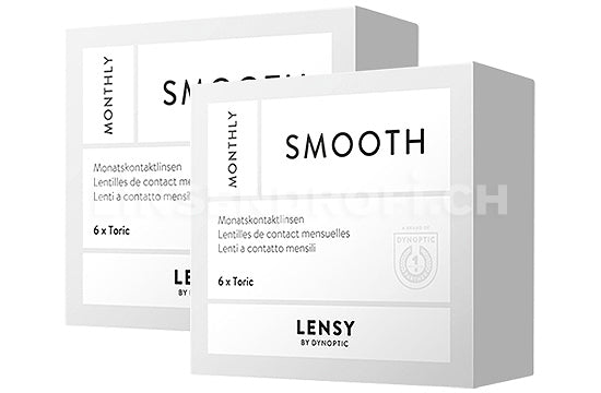 Lensy Monthly Smooth Toric (2x6 Stück), SPARPAKET 6 Monate